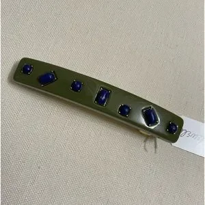 Madewell | Accessories | Madewell Green Stone Barrette Nwt 